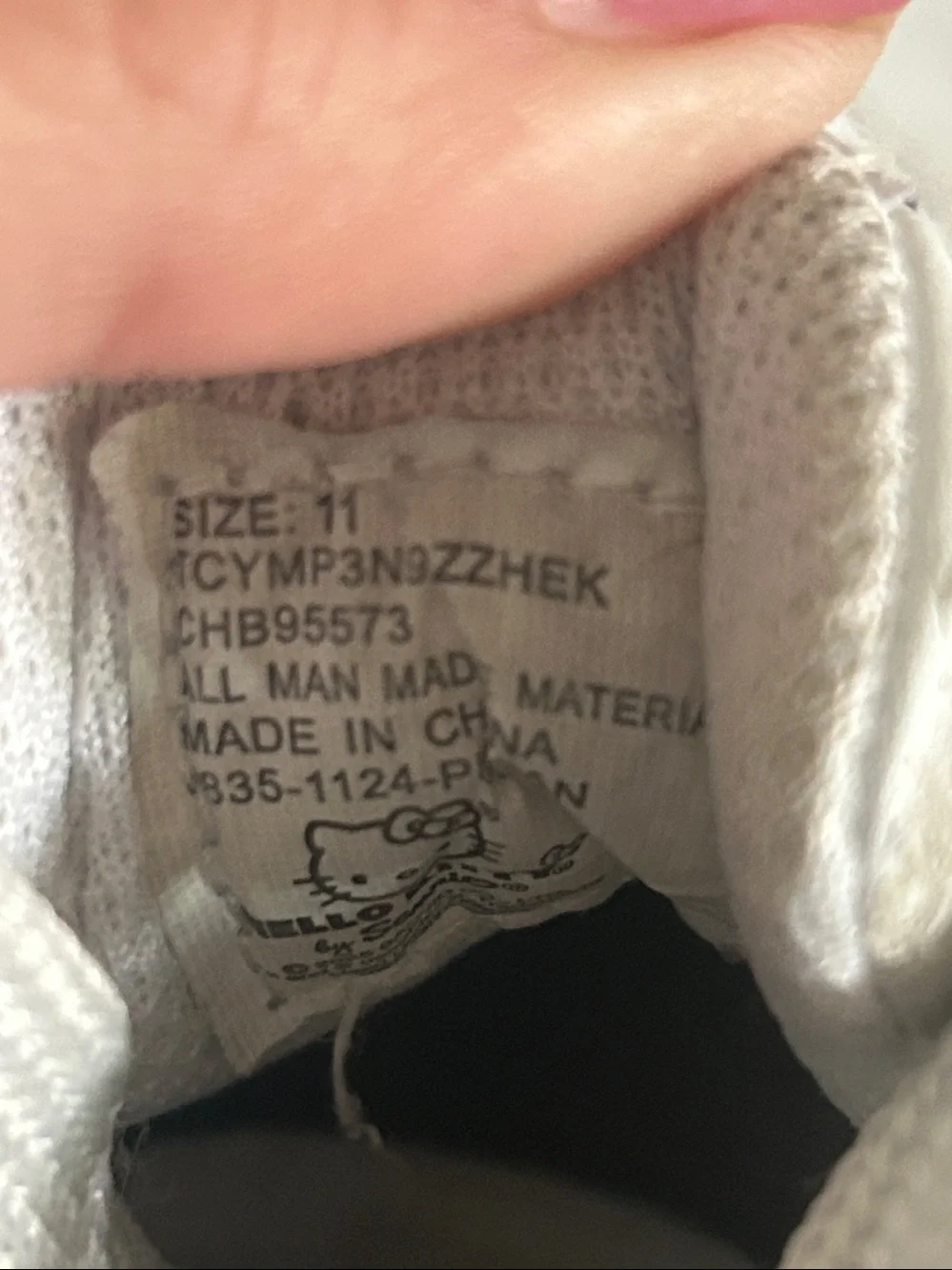 Hello Kitty White & Pink Girls Sneakers